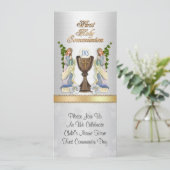 Eerste communie uitnodiging (Staand voorkant)