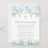 Eerste Communie Uitnodiging, Doop, Doop Kaart (Voorkant)