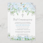 Eerste Communie Uitnodiging, Doop, Doop Kaart (Voorkant / Achterkant)