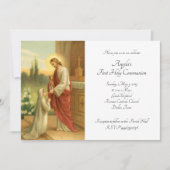 Eerste Communie Uitnodiging: Eucharistie in Alles Kaart (Voorkant)