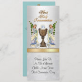 Eerste communie uitnodiging met foto (Voorkant / Achterkant)