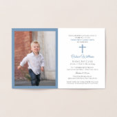 Eerste communie uitnodiging met foto (Binnen)