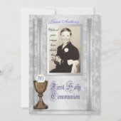 Eerste Communie Uitnodiging met foto (Voorkant)