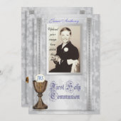 Eerste Communie Uitnodiging met foto (Voorkant / Achterkant)