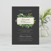 Eerste Communie Uitnodiging met Modern Loof (Staand voorkant)