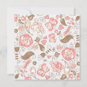 Eerste communie van de roze kunstbloemen van het m kaart (Achterkant)