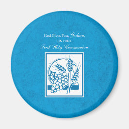 Eerste communie van peetzoon, Tarwe, Druiven Blauw Magneet