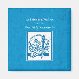 Eerste communie van peetzoon, Tarwe, Druiven Blauw Magneet