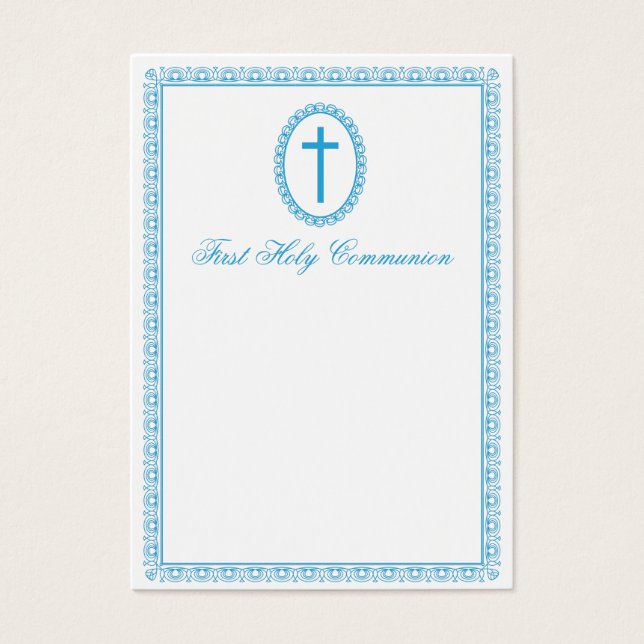 Eerste communie visitekaartjes (Voorkant)