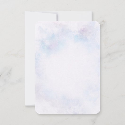 Eerste Communie waterverf blauw Kaart (Achterkant)