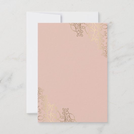 Eerste Communie waterverf bleke Bloemen Kaart (Achterkant)