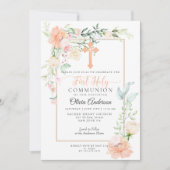Eerste communie |Waterverf pastlentestempel 2 Kaart (Voorkant)