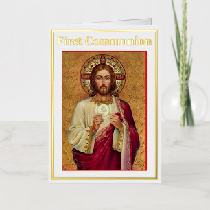 Eerste Communiedag folie wenskaart