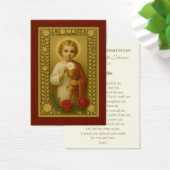 Eerste communiegebed Jezus Rozen kelk Visitekaartje (Bureau)