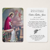 Eerste communiegebeden | Jongen & Meisje 2 Visitekaartje (Voorkant /achterkant)