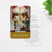 Eerste communiegebeden | Jongen & Meisje 3 Visitekaartje (Bureau)