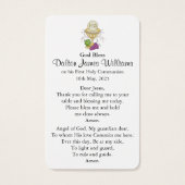 Eerste communiegebeden | Jongenscommunie 2 Visitekaartje (Achterkant)