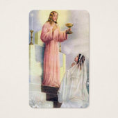 Eerste communiegebeden | meisje 1 visitekaartje (Voorkant)