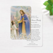 Eerste communiegebeden | Meisje Communion 1 Visitekaartjes (Bureau)