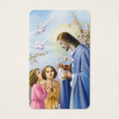 Eerste communiegebeden | Meisje Communion 4 Visitekaartje (Voorkant)