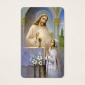 Eerste communiegebeden | Meisje Communion 6 Visitekaartje (Voorkant)