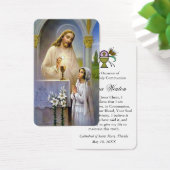 Eerste communiegebeden | Meisje Communion 6 Visitekaartje (Bureau)