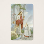 Eerste communiegebeden | Meisje Communion 7 Visitekaartje (Voorkant)