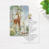 Eerste communiegebeden | Meisje Communion 7 Visitekaartje (Bureau)