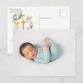 Eerste communiqué Angels Glitter Dank u Briefkaart (Voorkant / Achterkant)