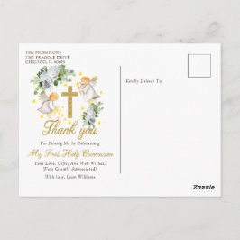 Eerste communiqué Angels Glitter Dank u Briefkaart