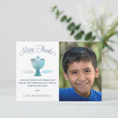 Eerste communiqué Bedankt, Aanpassen, Eenvoudig Bedankkaart (Staand voorkant)