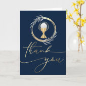 Eerste communiqué bedankt kaart (Gele Bloem)