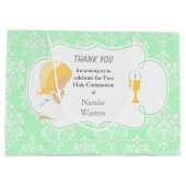 Eerste communiqué Blonde Hair Girl Groot Cadeauzakje (Achterkant)