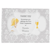 Eerste communiqué Blonde Hair Girl Groot Cadeauzakje (Achterkant)