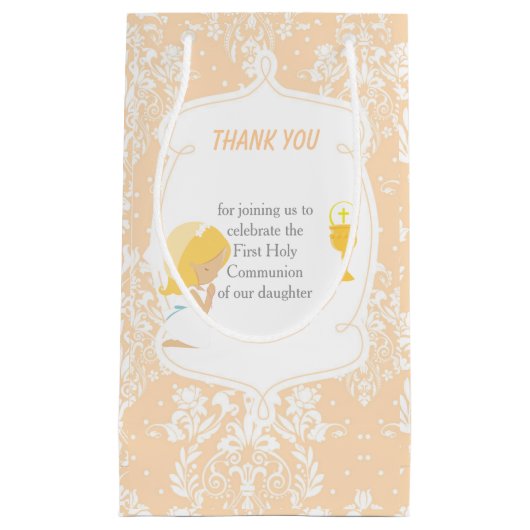 Eerste communiqué Blonde Hair Girl Klein Cadeauzakje (Voorkant)