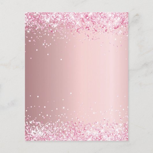 Eerste communiqué blush roze budgetuitnodiging (Achterkant)