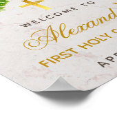 Eerste communiqué Botanical Fern Greenery Welkom Poster (Hoek)