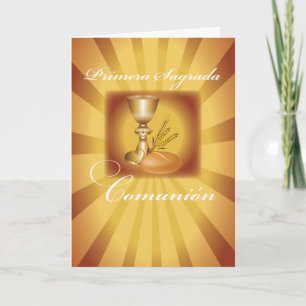 Eerste communiqué Chalice, Spaans, Gold Starburst Kaart