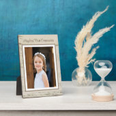 Eerste communiqué dag! Aangepaste foto-tabletop pl Fotoplaat (Zijkant)