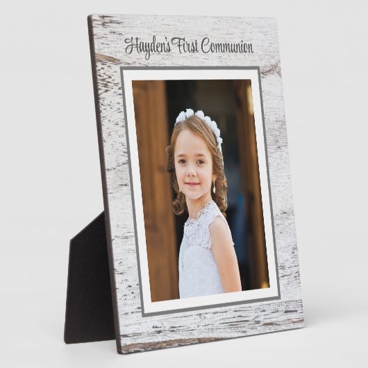 Eerste communiqué dag! Aangepaste foto-tabletop pl Fotoplaat (Zijkant)