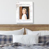 Eerste communiqué dag! Aangepaste fotocanvas Canvas Afdruk (Insitu (Slaapkamer))