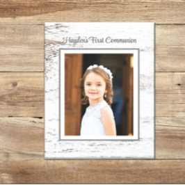 Eerste communiqué dag! Aangepaste fotocanvas Canvas Afdruk