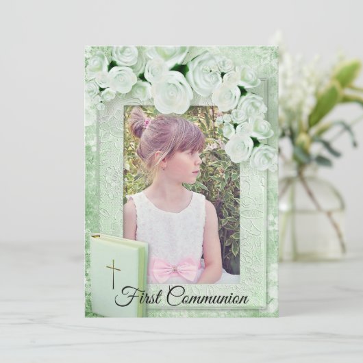 Eerste communiqué Foto-uitnodiging Kaart (Staand voorkant)