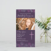 Eerste communiqué Fotokaart Uitnodiging - 1e commu (Staand voorkant)