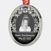 Eerste communiqué-fotoversiering metalen ornament (Links)