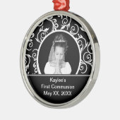 Eerste communiqué-fotoversiering metalen ornament (Links)