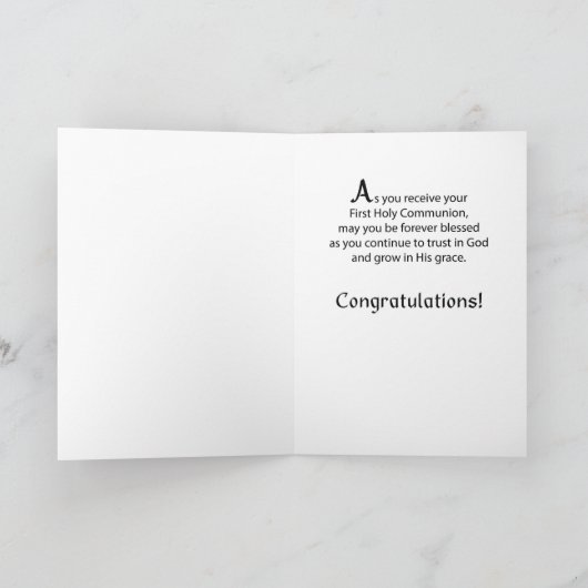 Eerste communiqué Gefeliciteerd & ontlastingsglas Kaart (Binnen)