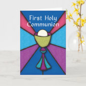 Eerste communiqué Gefeliciteerd & ontlastingsglas Kaart (Gele Bloem)