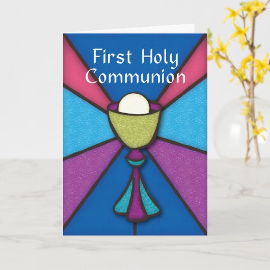 Eerste communiqué Gefeliciteerd & ontlastingsglas Kaart (Gele Bloem)