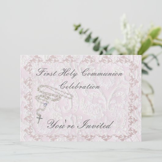 Eerste communiqué (Girl) Kaart (Staand voorkant)